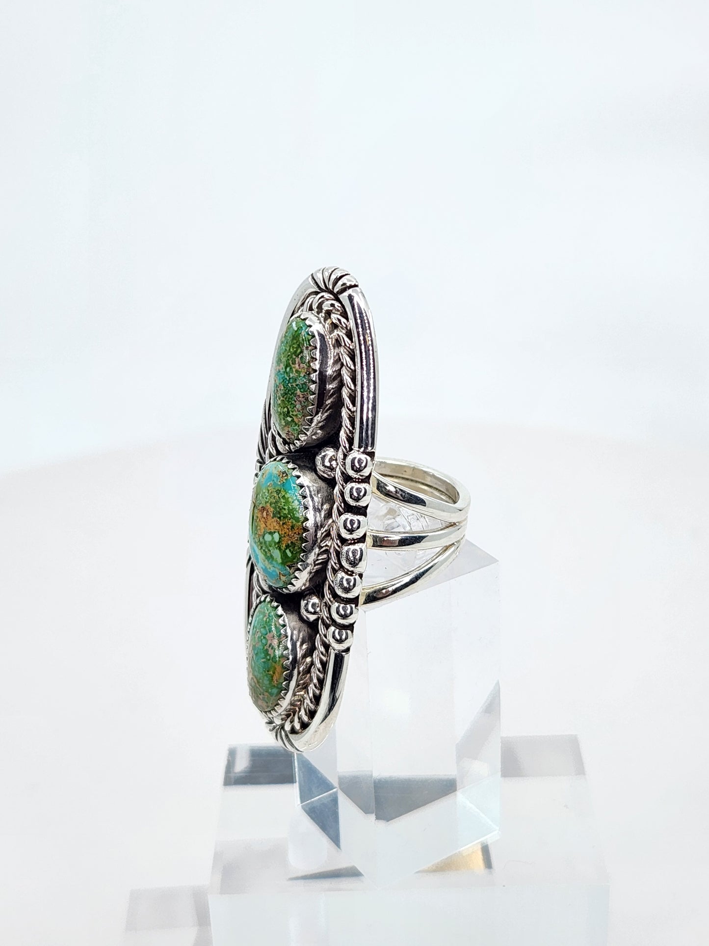 Desert Treasure: Turquoise Ring Set in Sterling Silver