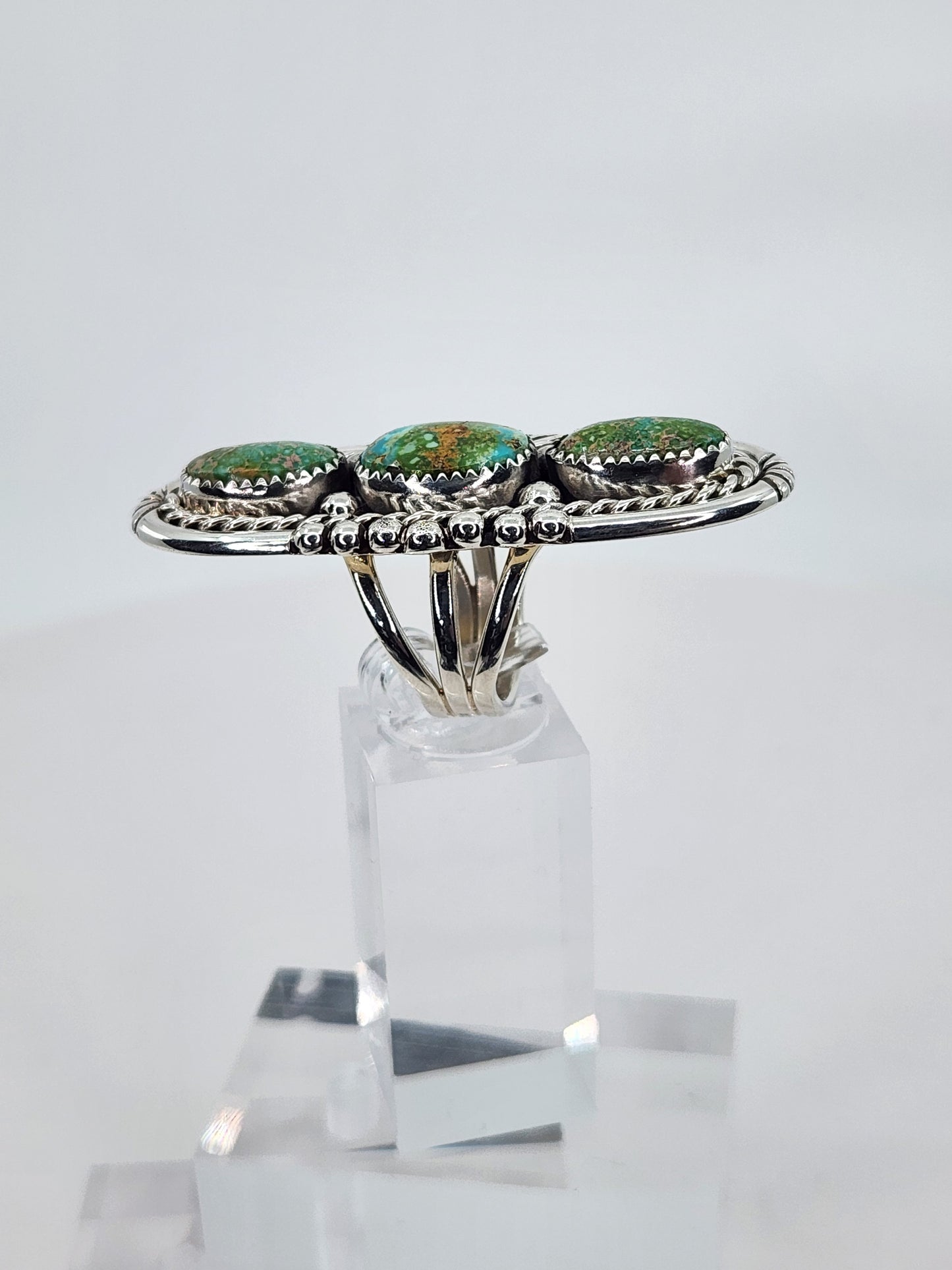 Desert Treasure: Turquoise Ring Set in Sterling Silver