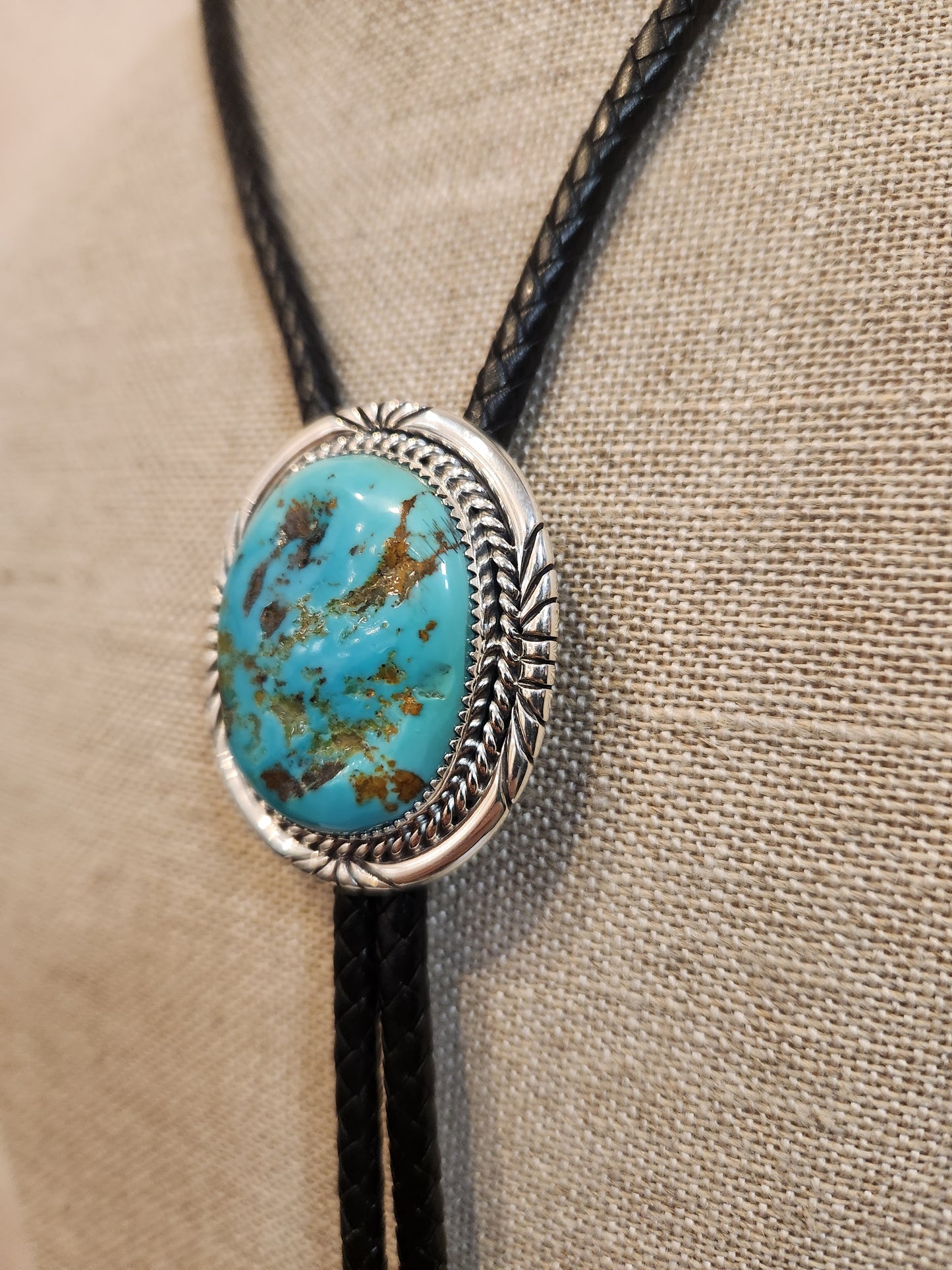 Desert Treasure: Kingman Turquoise Bolo