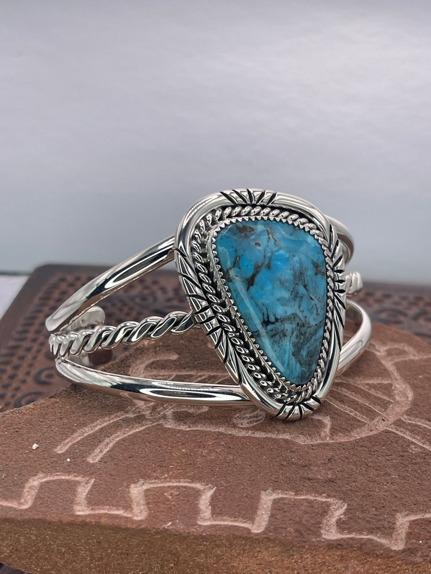 Desert Treasure: Kingman Turquoise Cuff Bracelet