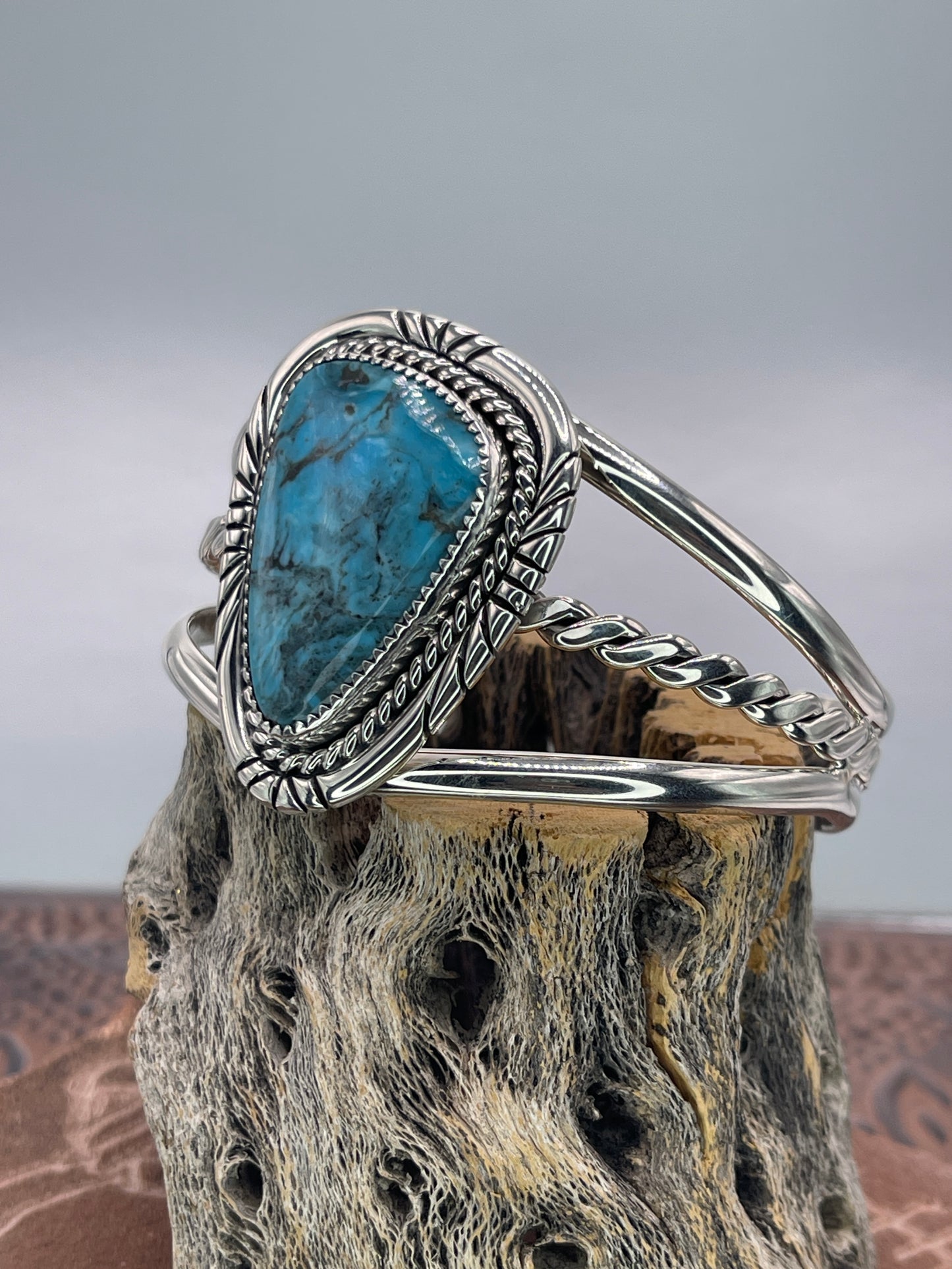 Desert Treasure: Kingman Turquoise Cuff Bracelet