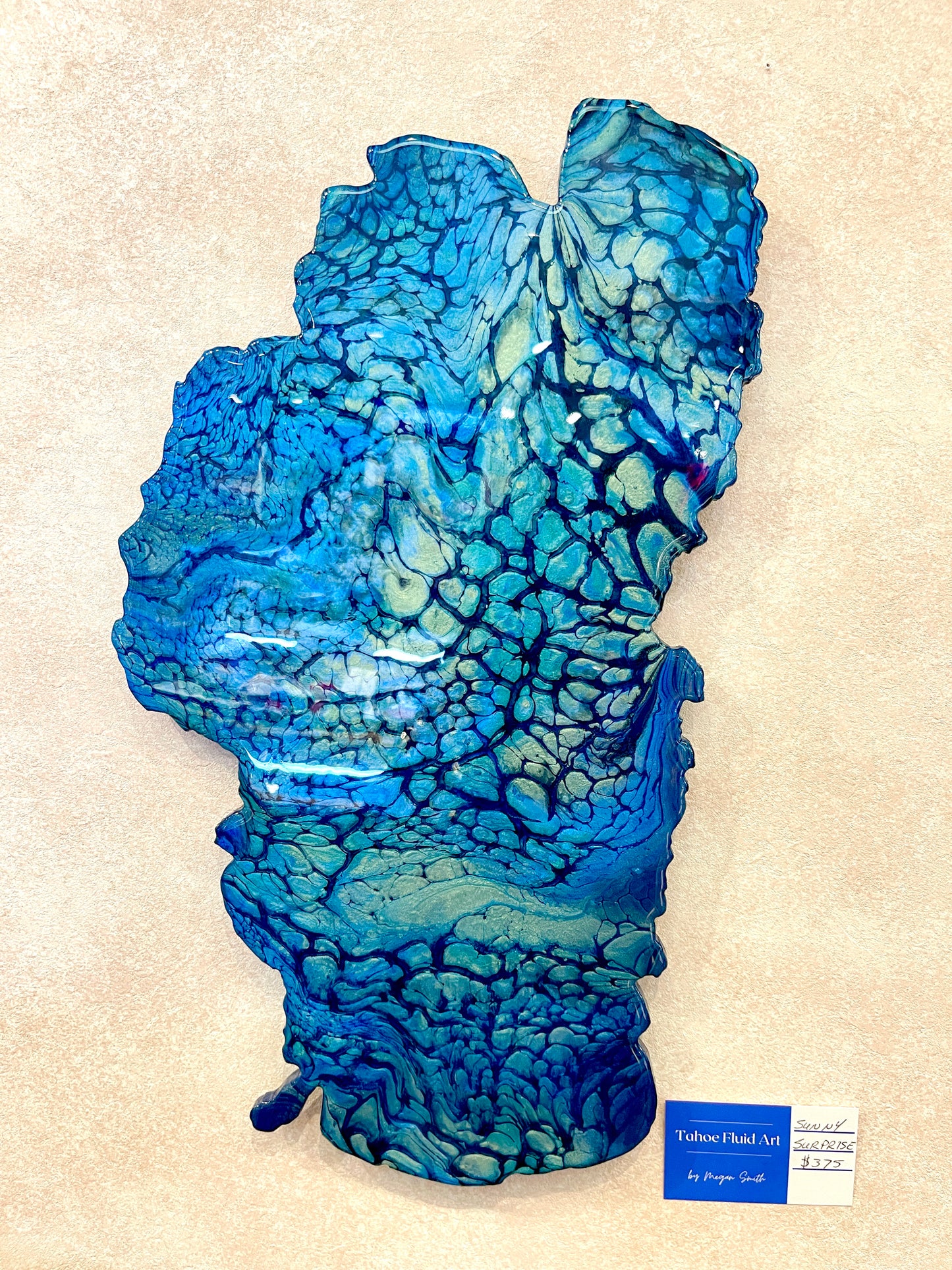 Tahoe Fluid Art - Unique Tahoe in Iridescent Blue