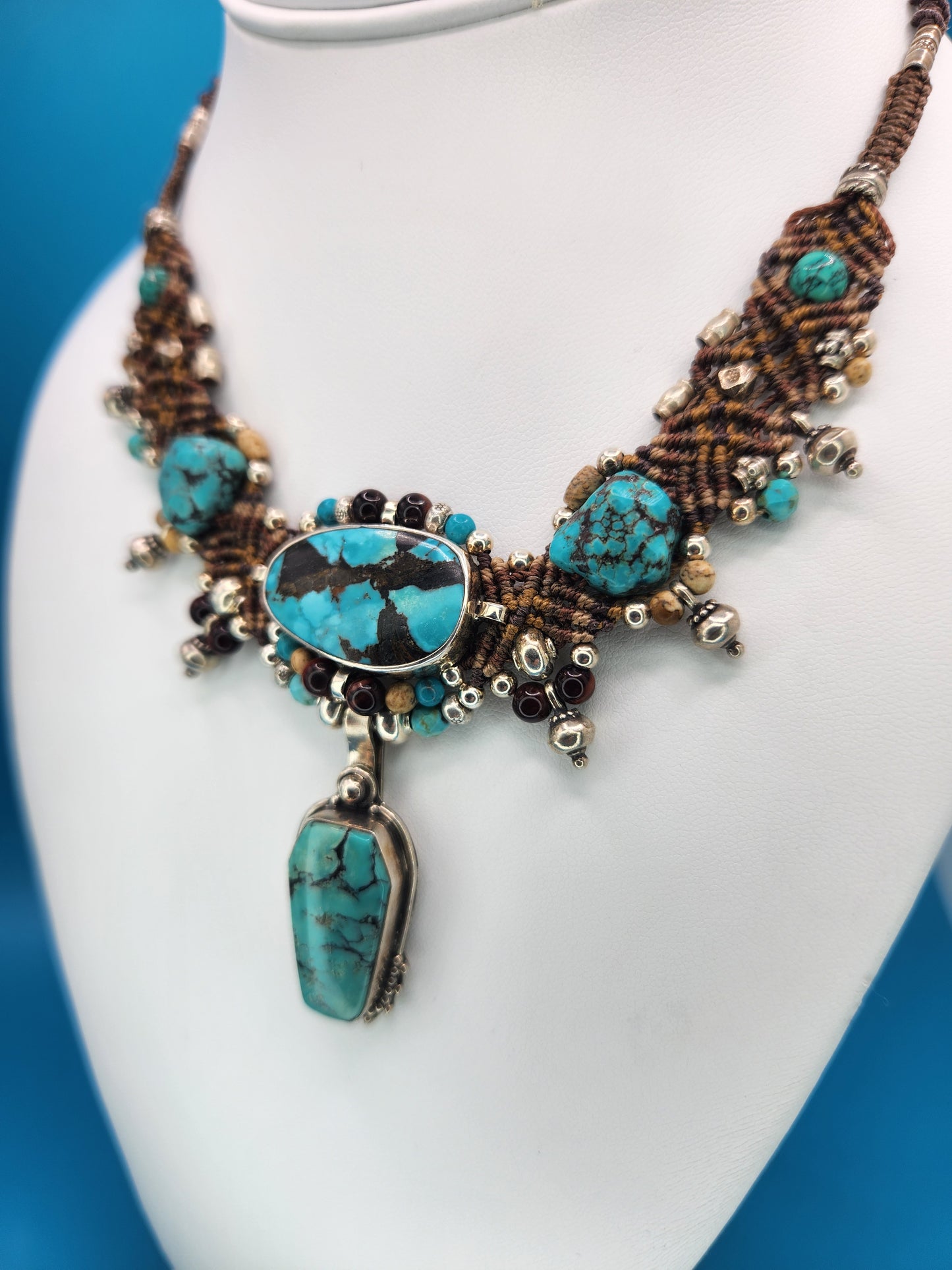 Isha Elafi - Turquoise Brown Necklace
