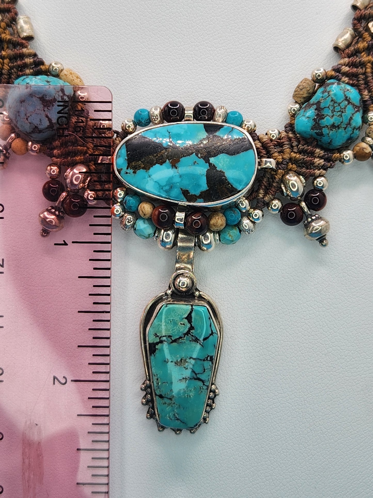Isha Elafi - Turquoise Brown Necklace