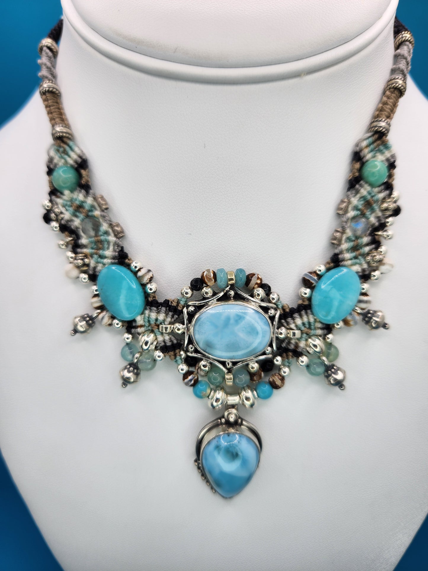 Isha Elafi - Larimar Necklace