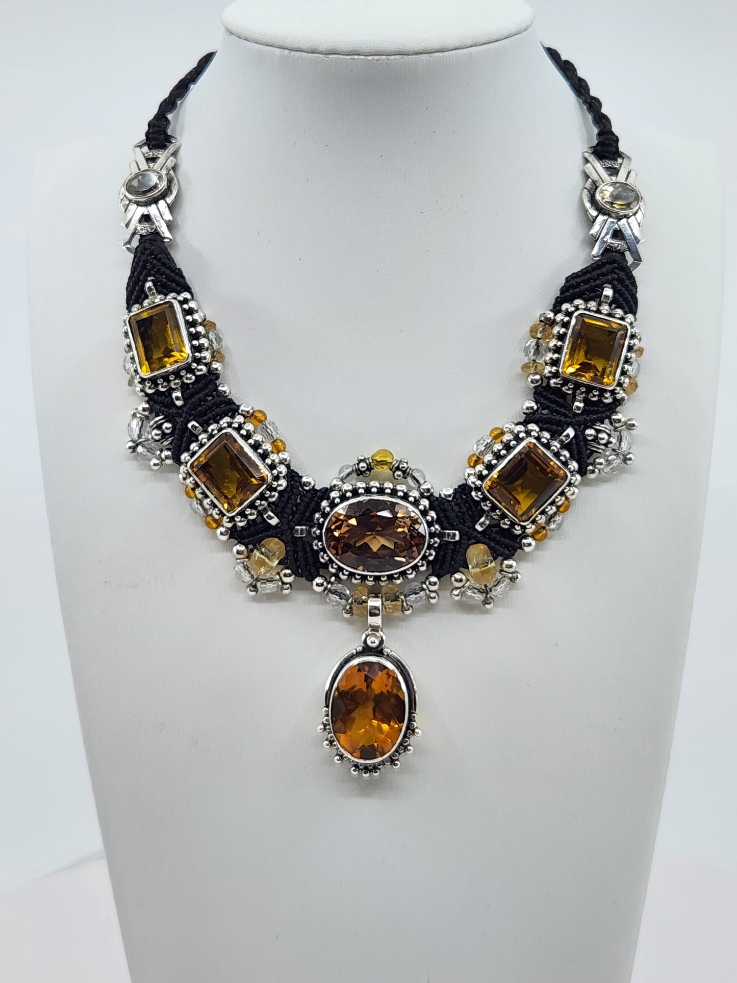 Isha Elafi - Citrine Crystal Necklace
