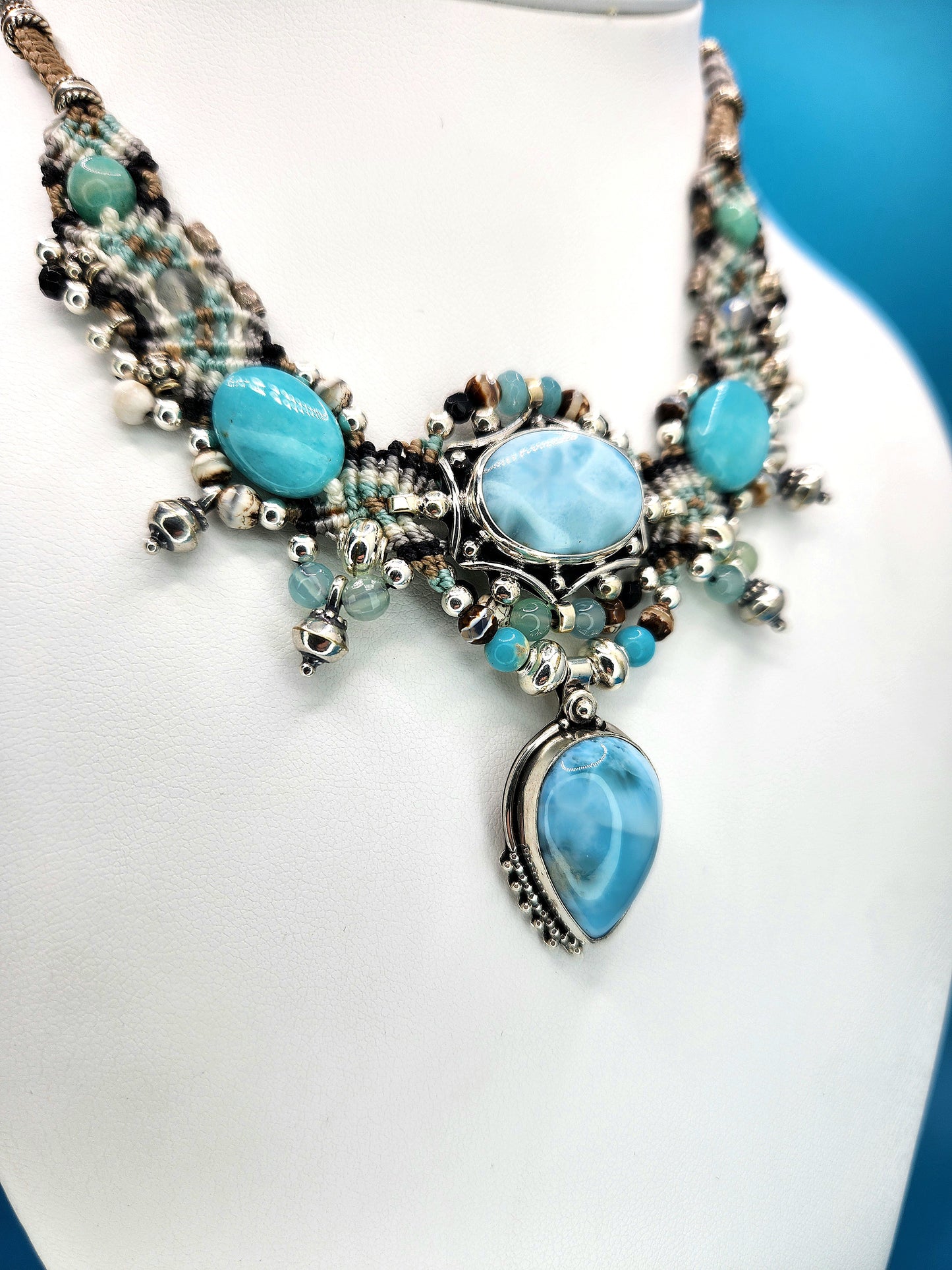 Isha Elafi - Larimar Necklace
