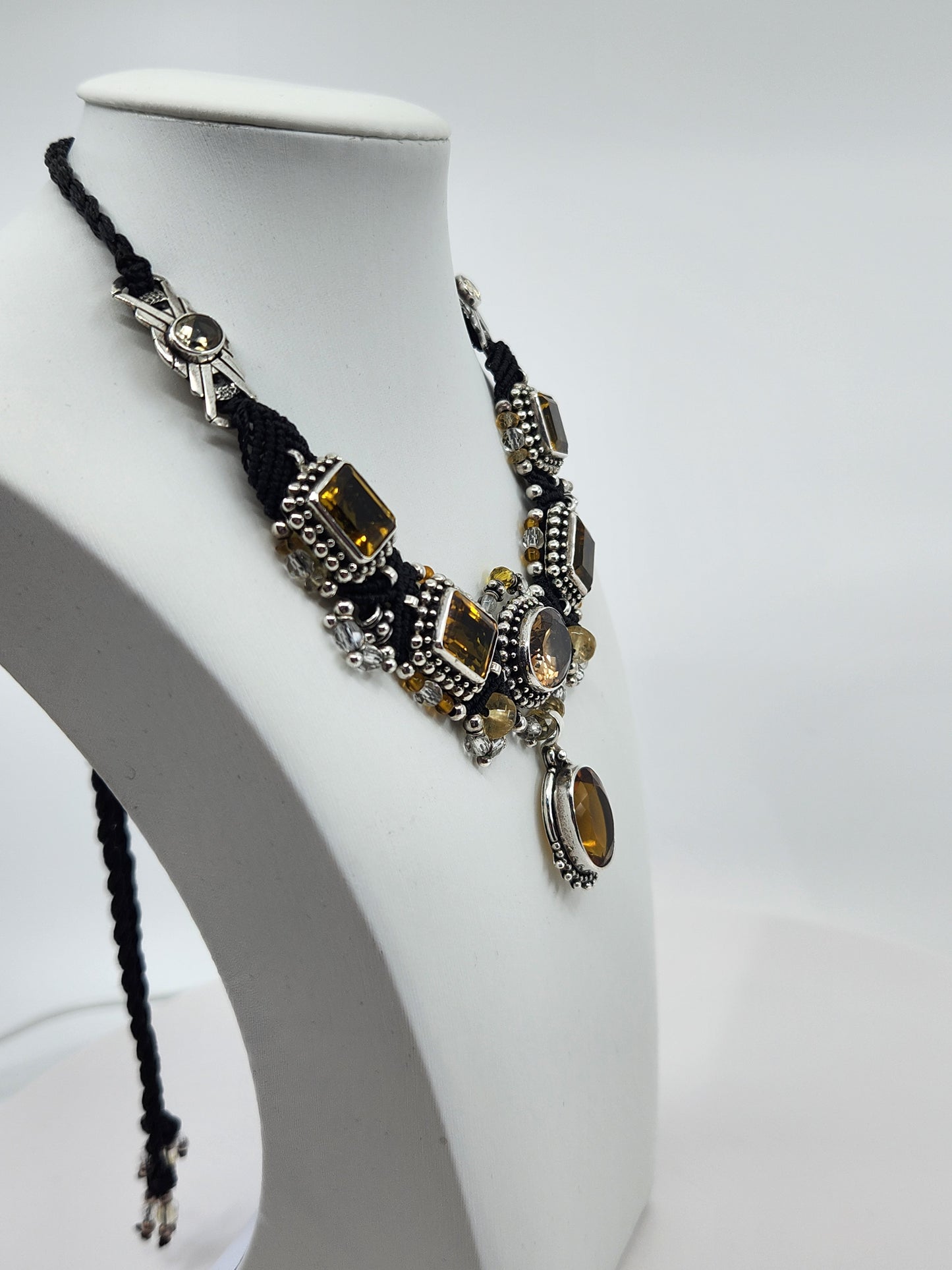 Isha Elafi - Citrine Crystal Necklace