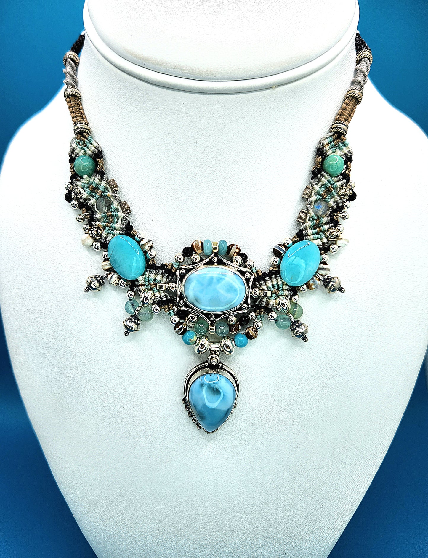 Isha Elafi - Larimar Necklace