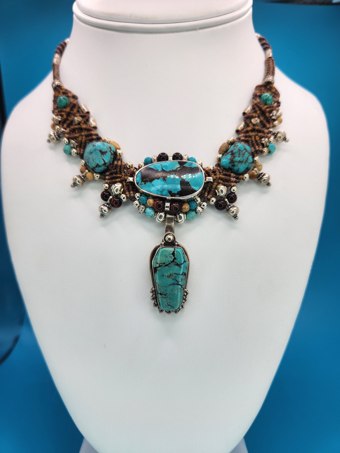 Isha Elafi - Turquoise Brown Necklace