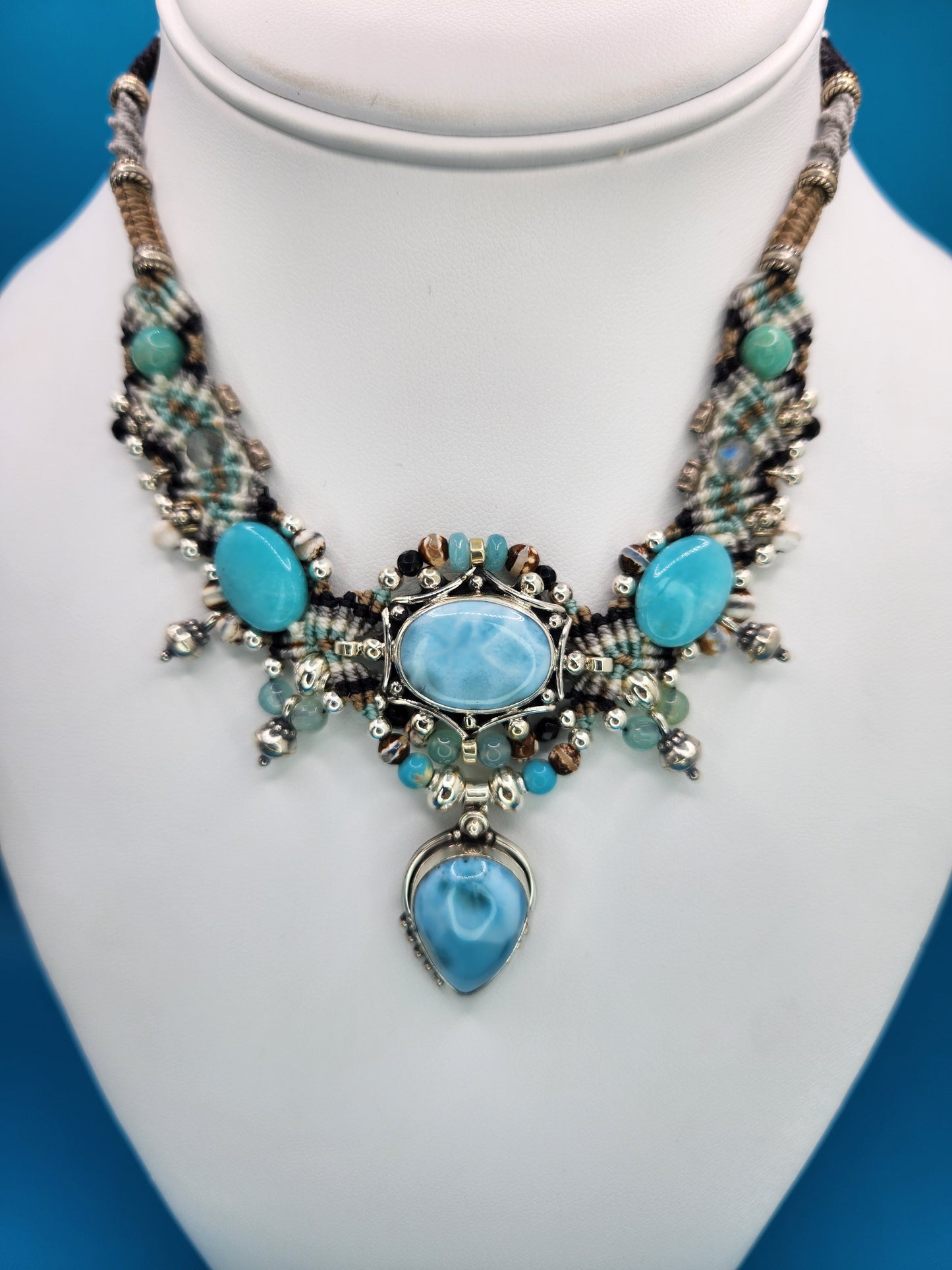 Isha Elafi - Larimar Necklace
