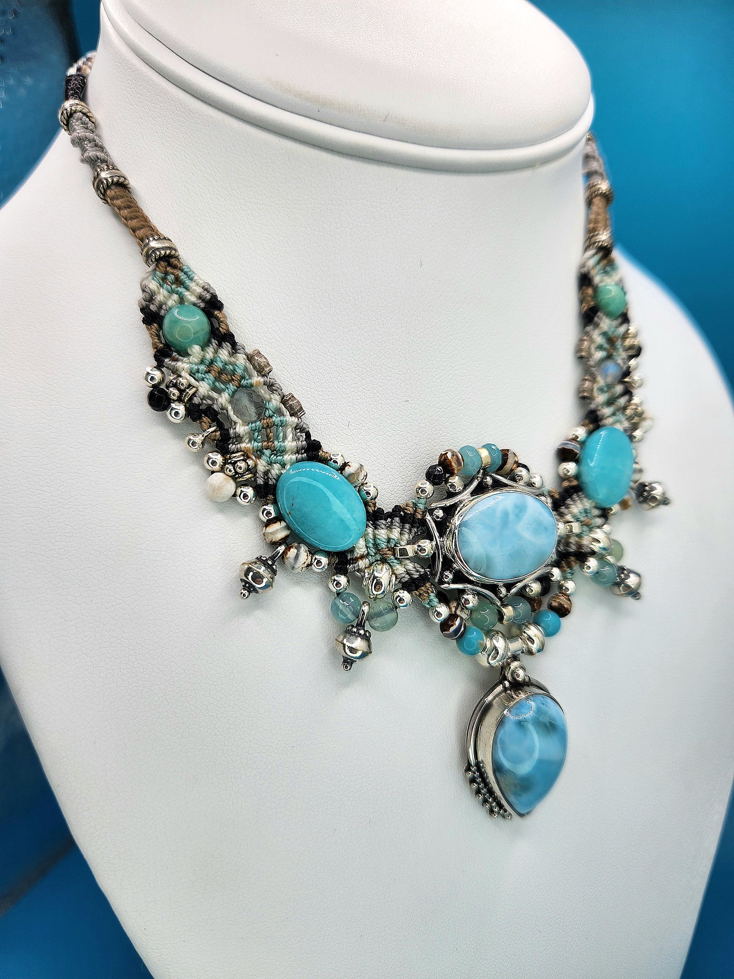 Isha Elafi - Larimar Necklace