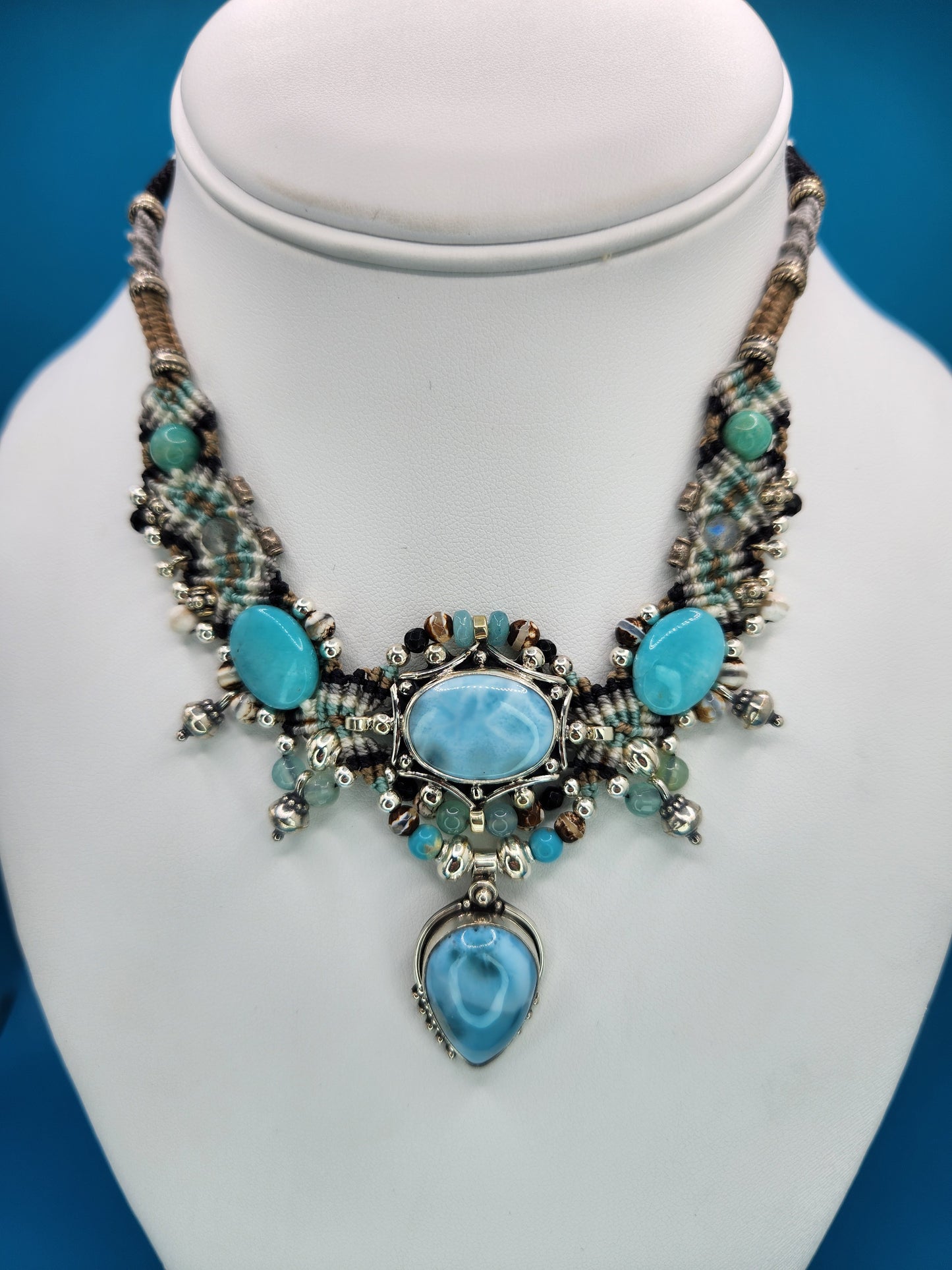 Isha Elafi - Larimar Necklace