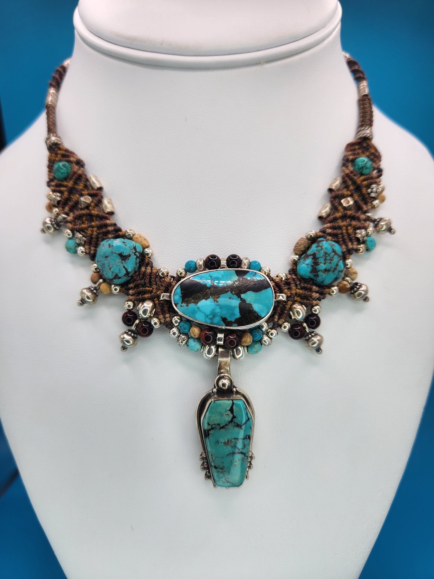 Isha Elafi - Turquoise Brown Necklace