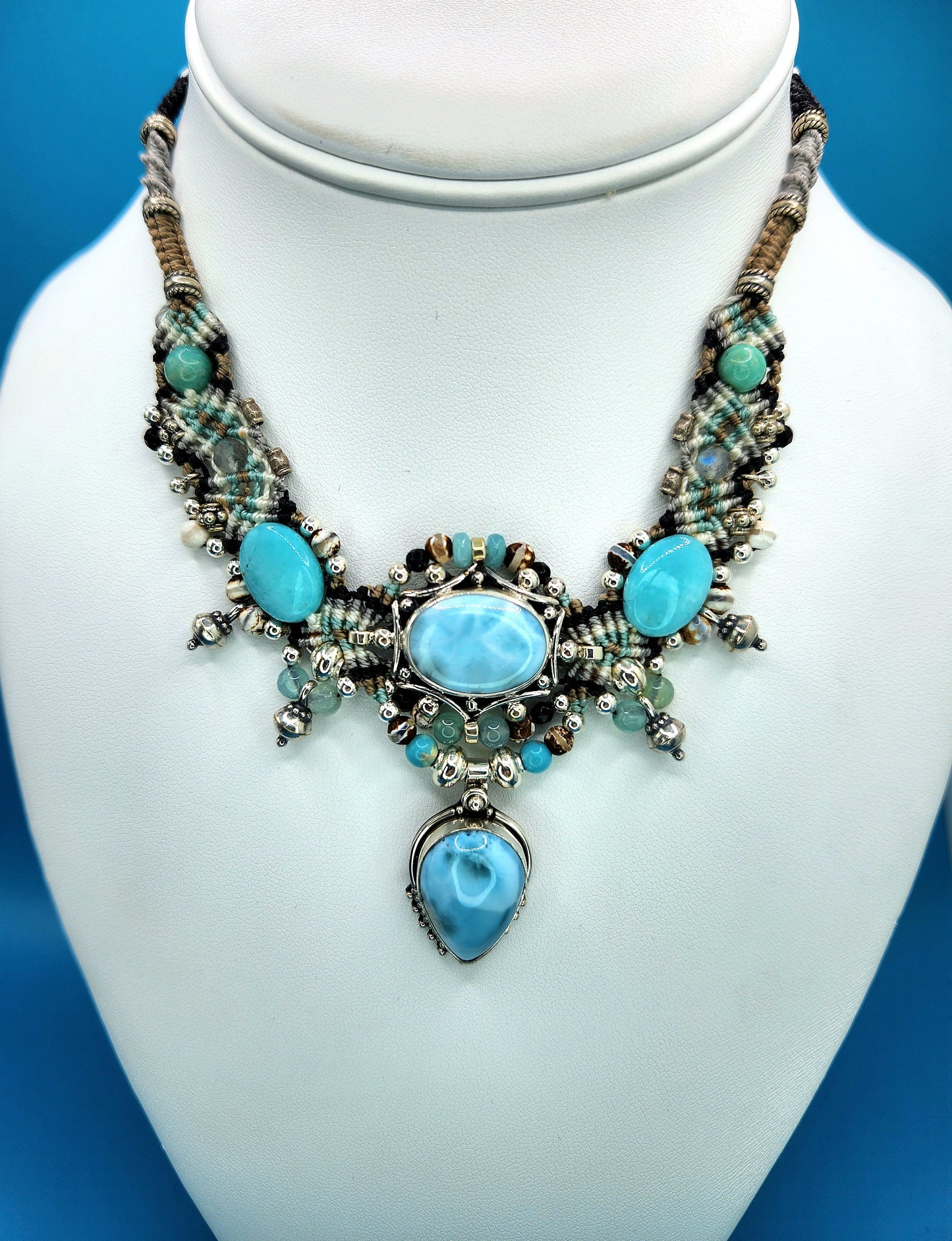 Isha Elafi - Larimar Necklace