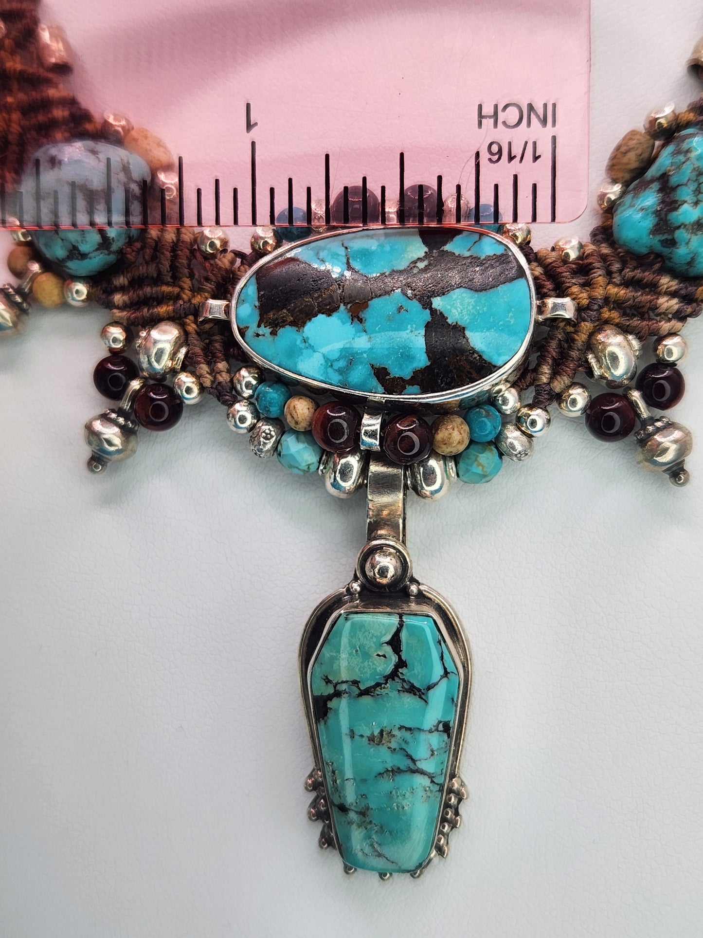Isha Elafi - Turquoise Brown Necklace