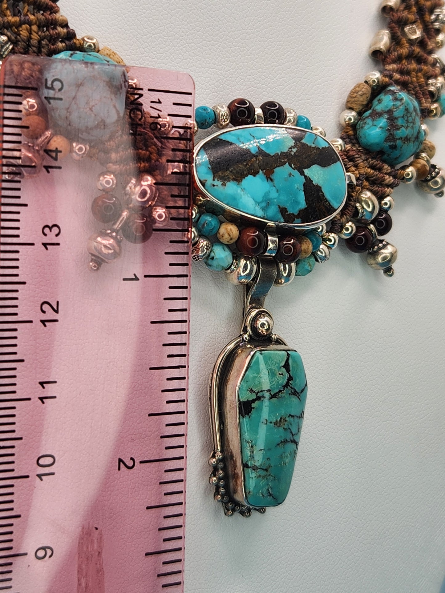 Isha Elafi - Turquoise Brown Necklace