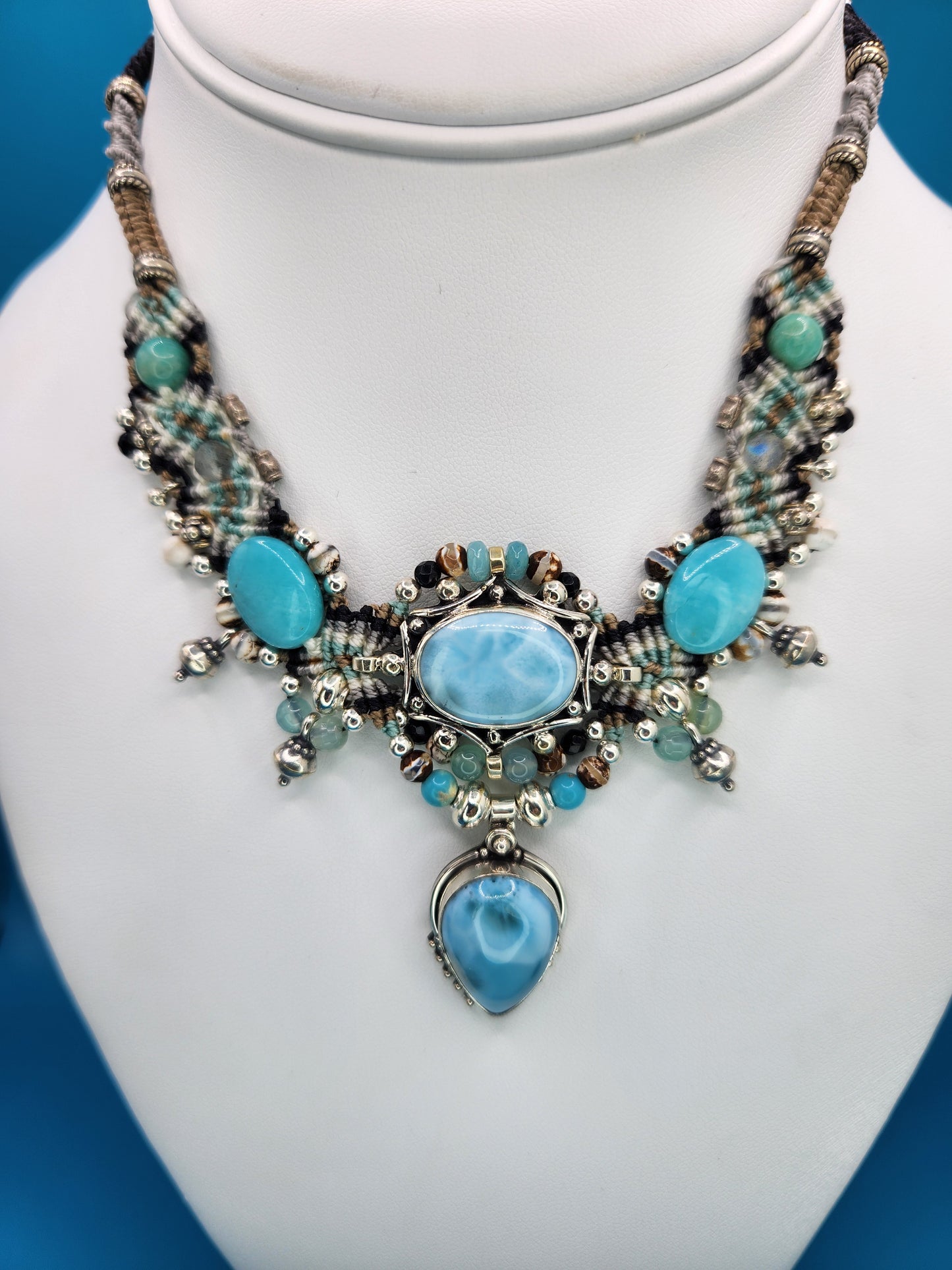 Isha Elafi - Larimar Necklace