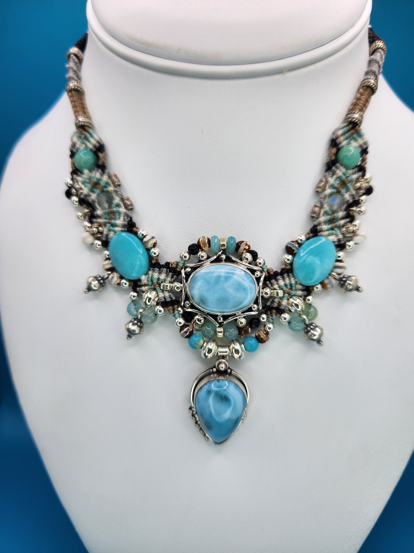 Isha Elafi - Larimar Necklace