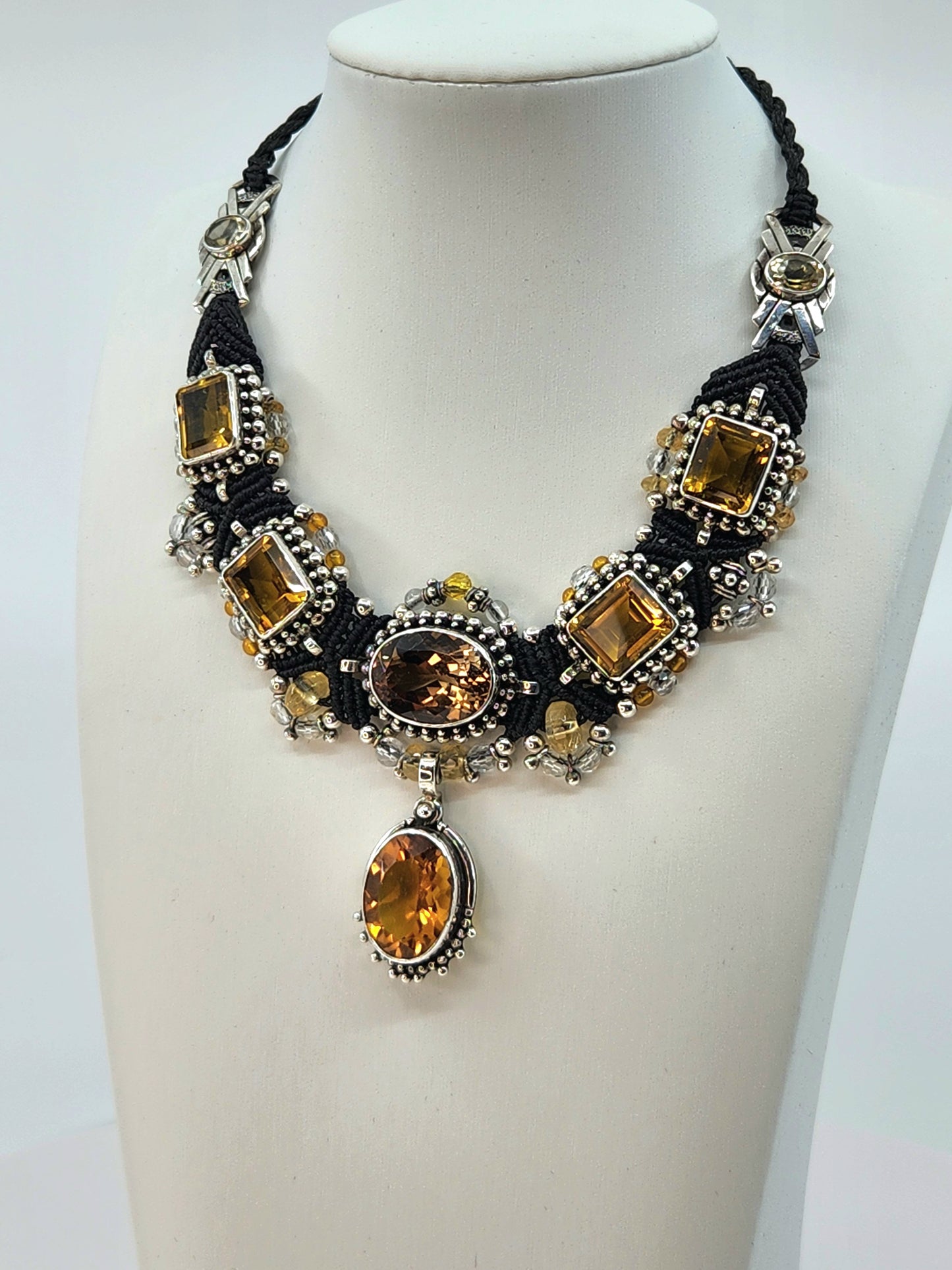 Isha Elafi - Citrine Crystal Necklace