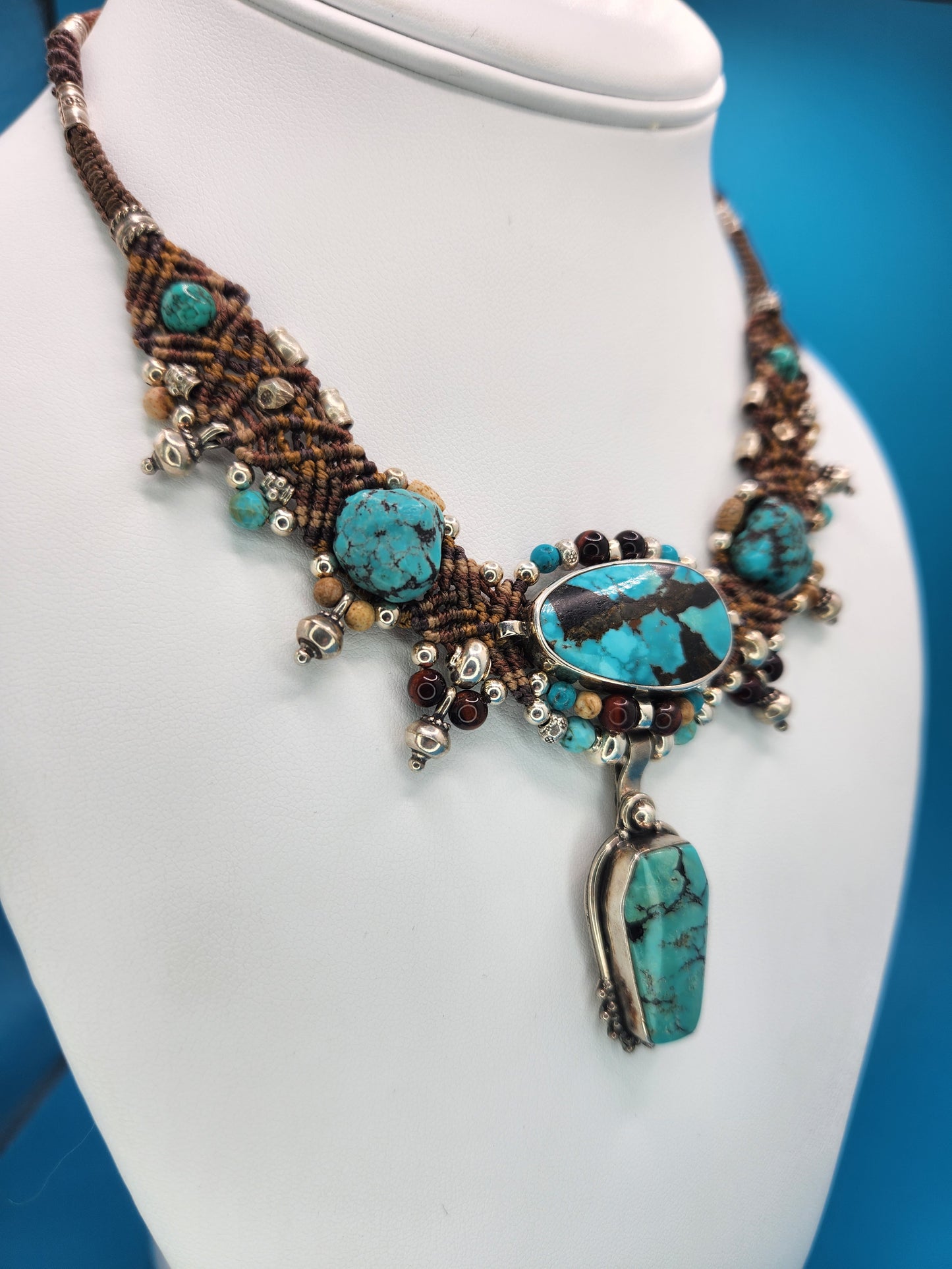 Isha Elafi - Turquoise Brown Necklace