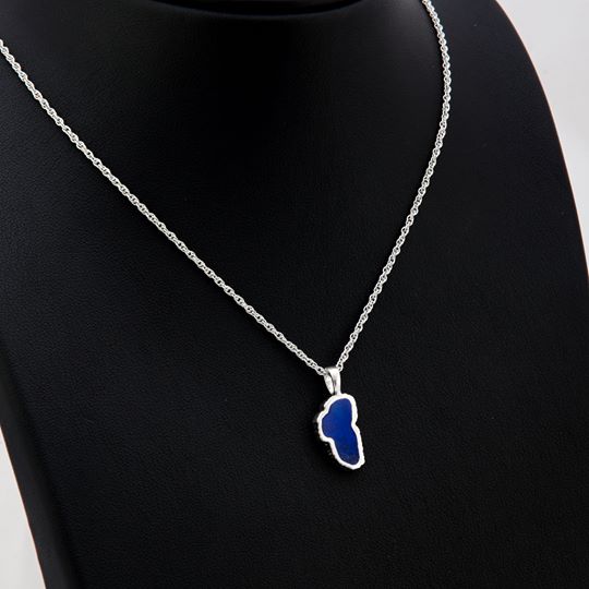 Lake Tahoe Medium Lapis Pendant Necklace