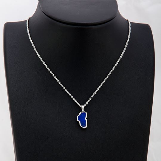 Lake Tahoe Medium Lapis Pendant Necklace
