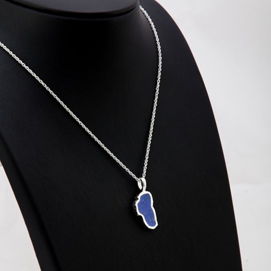 Lake Tahoe Medium Lapis Pendant Necklace