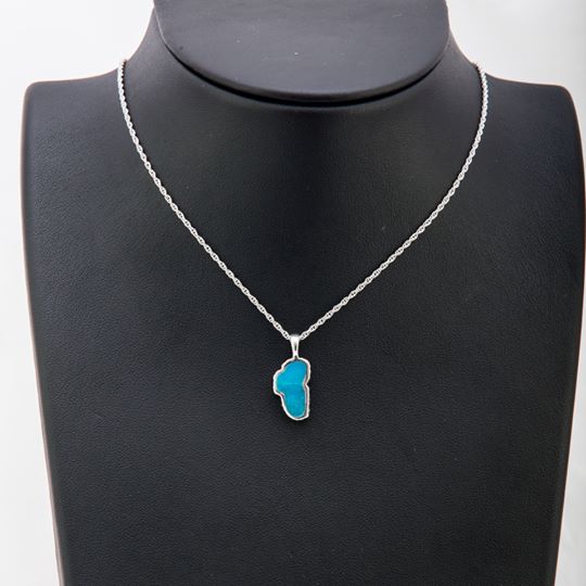 Lake Tahoe Medium Turquoise Pendant Necklace