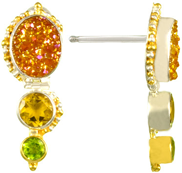 Michou Cascade Sunlit Gemstones - P3 stone earring