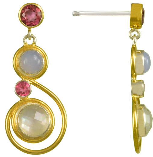 Michou Cascade Ribbon Dance Collection - musical note earrings