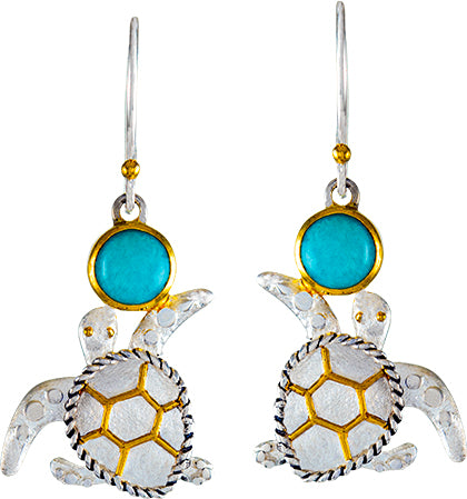 Sterling Silver Earring with Amazonite