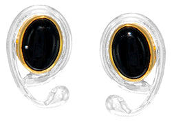 Sterling Silver Earring with Onyx