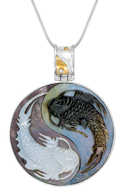 Sterling Silver Pendant with Mother of Pearl