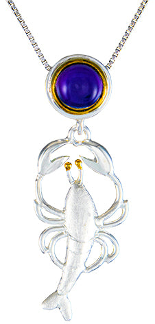 Sterling Silver Pendant with Mystic Fire Quartz