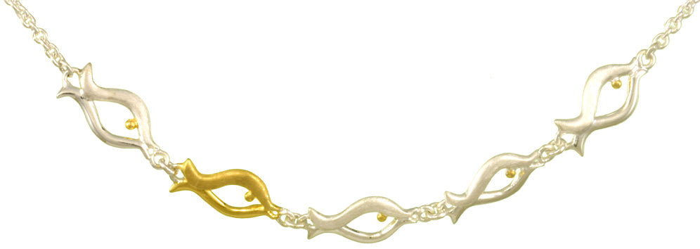 Sterling Silver and 22K Gold Vermeil Necklace