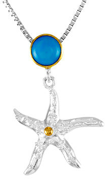 Sterling Silver and 22K Gold Vermeil Pendant