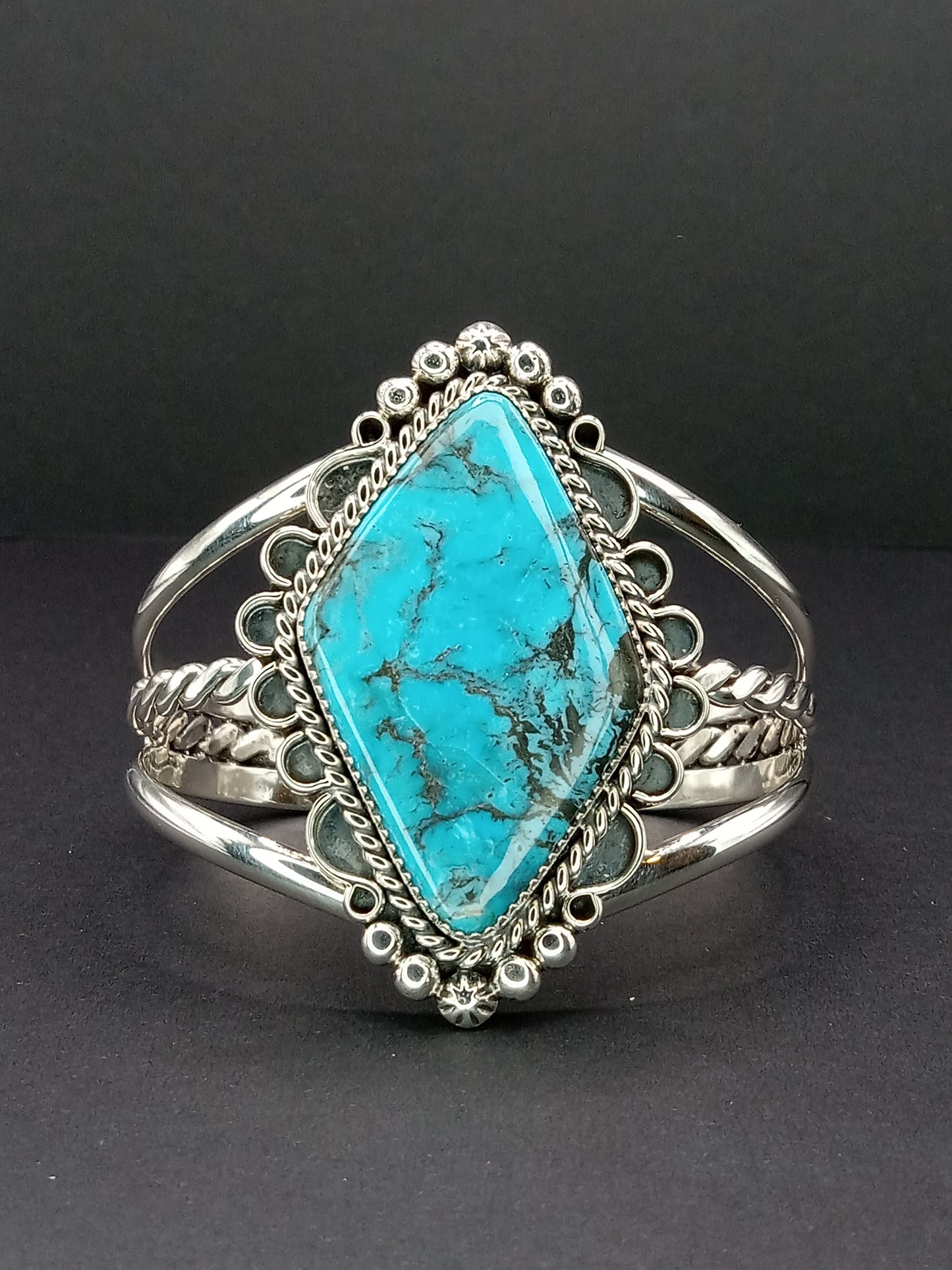 Desert Treasure: Kingman Turquoise Cuff Bracelet