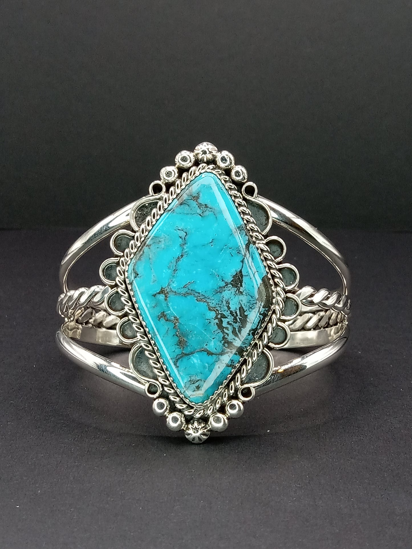 Desert Treasure: Kingman Turquoise Cuff Bracelet