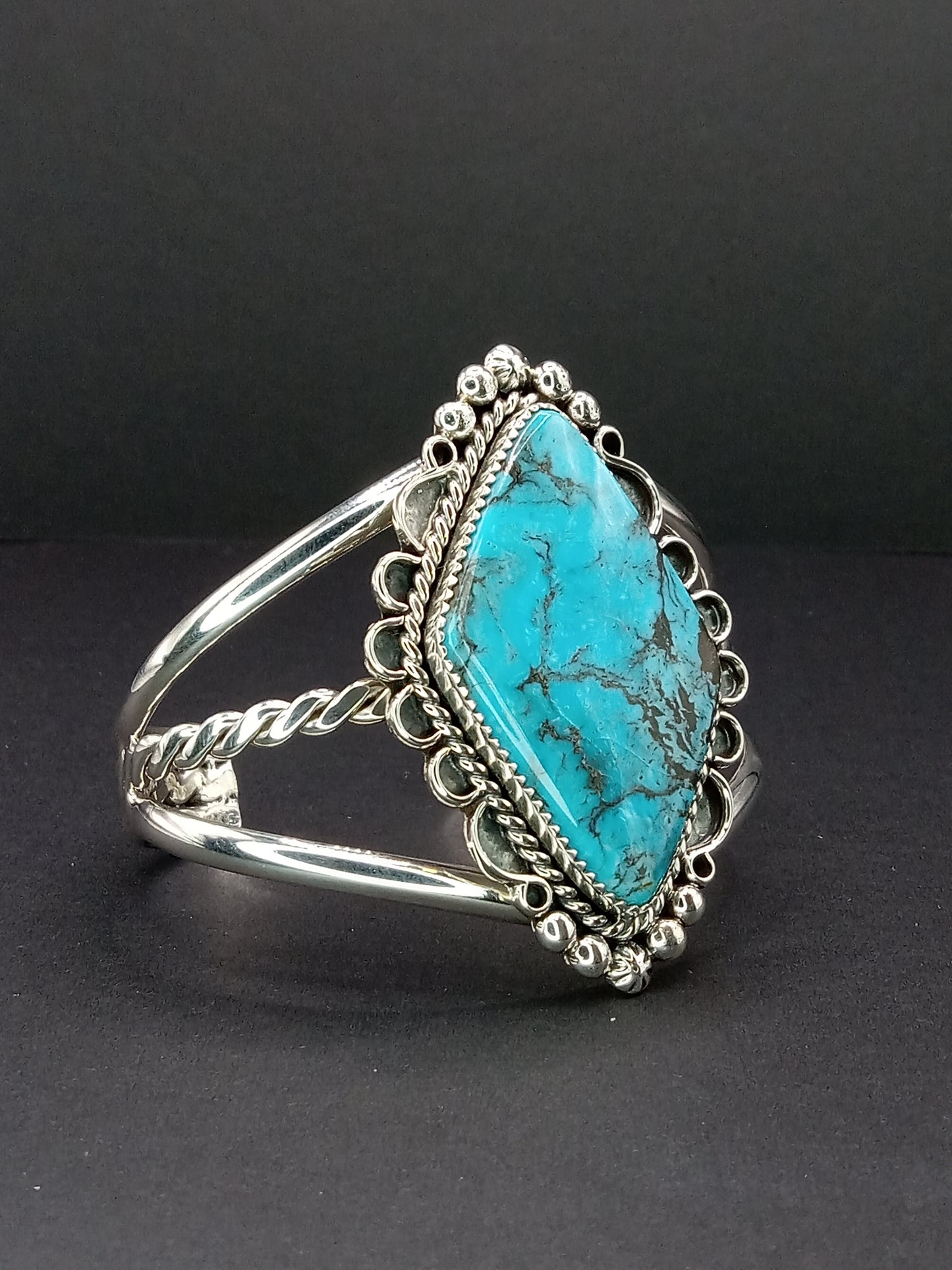 Desert Treasure: Kingman Turquoise Cuff Bracelet