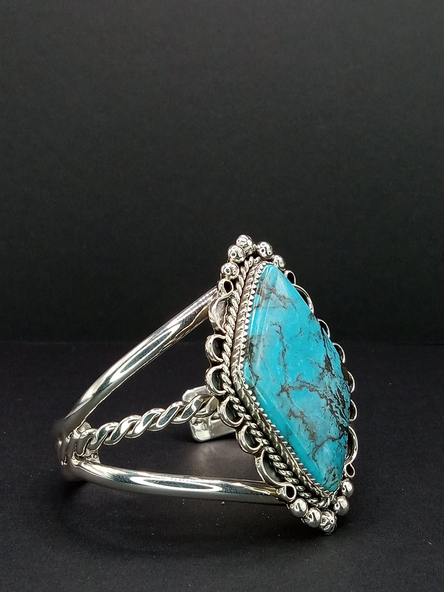 Desert Treasure: Kingman Turquoise Cuff Bracelet