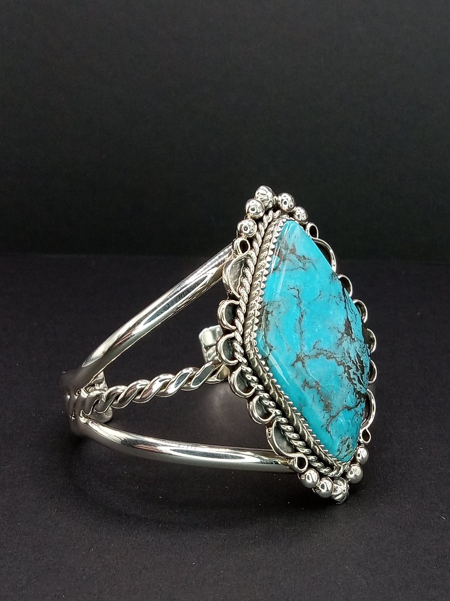 Desert Treasure: Kingman Turquoise Cuff Bracelet