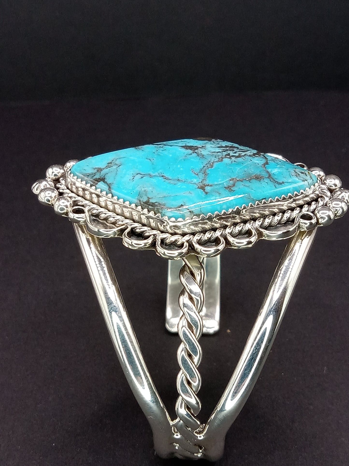 Desert Treasure: Kingman Turquoise Cuff Bracelet