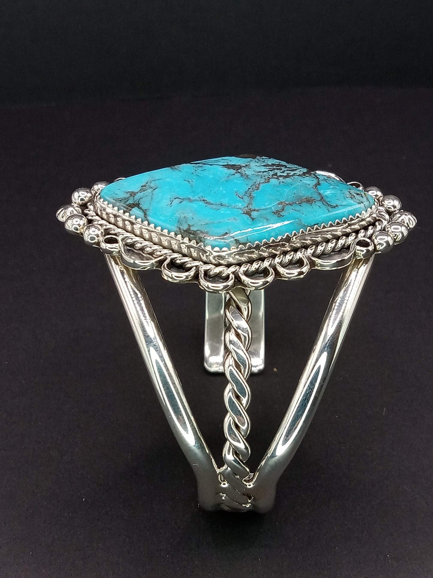 Desert Treasure: Kingman Turquoise Cuff Bracelet