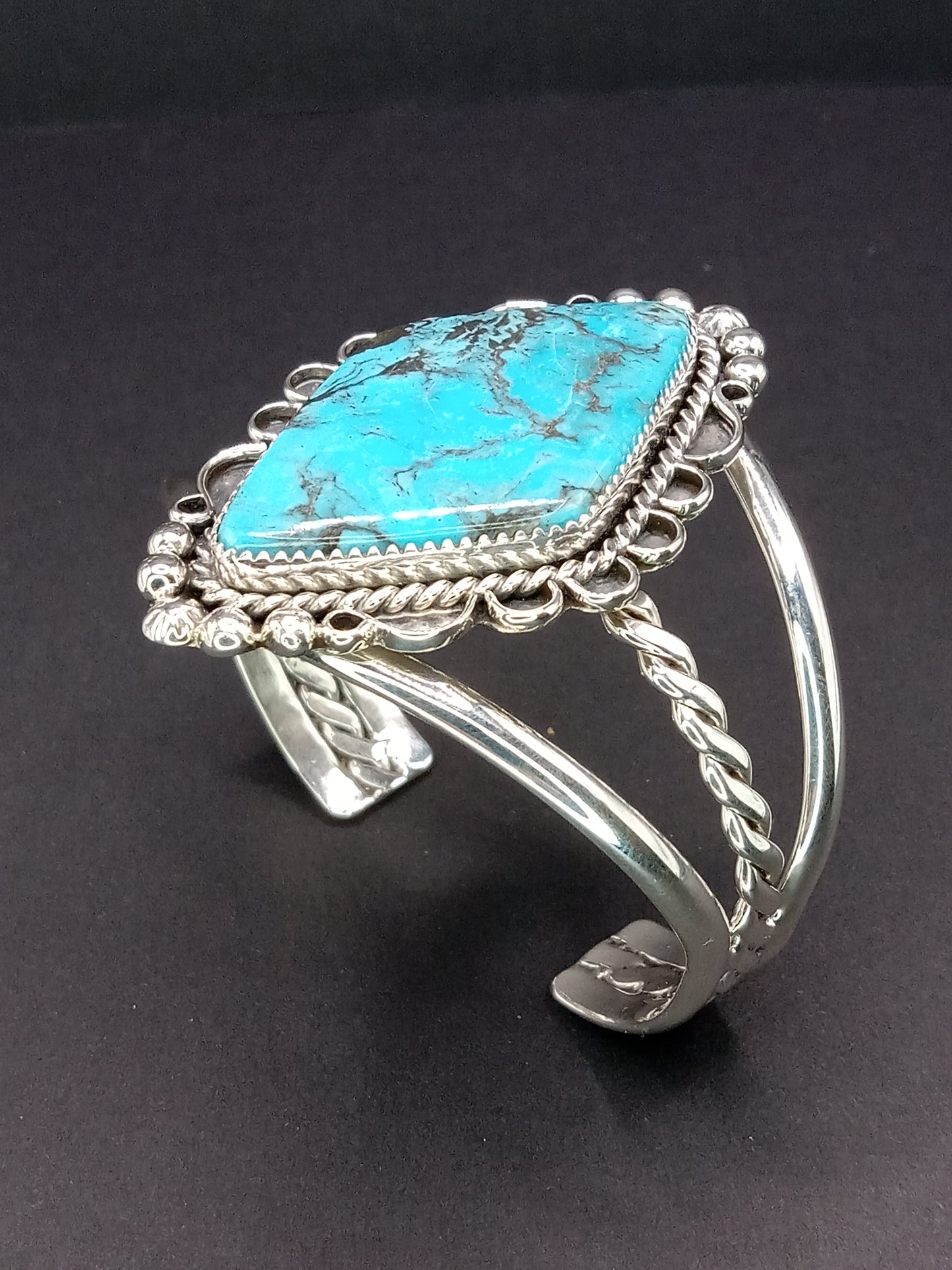 Desert Treasure: Kingman Turquoise Cuff Bracelet