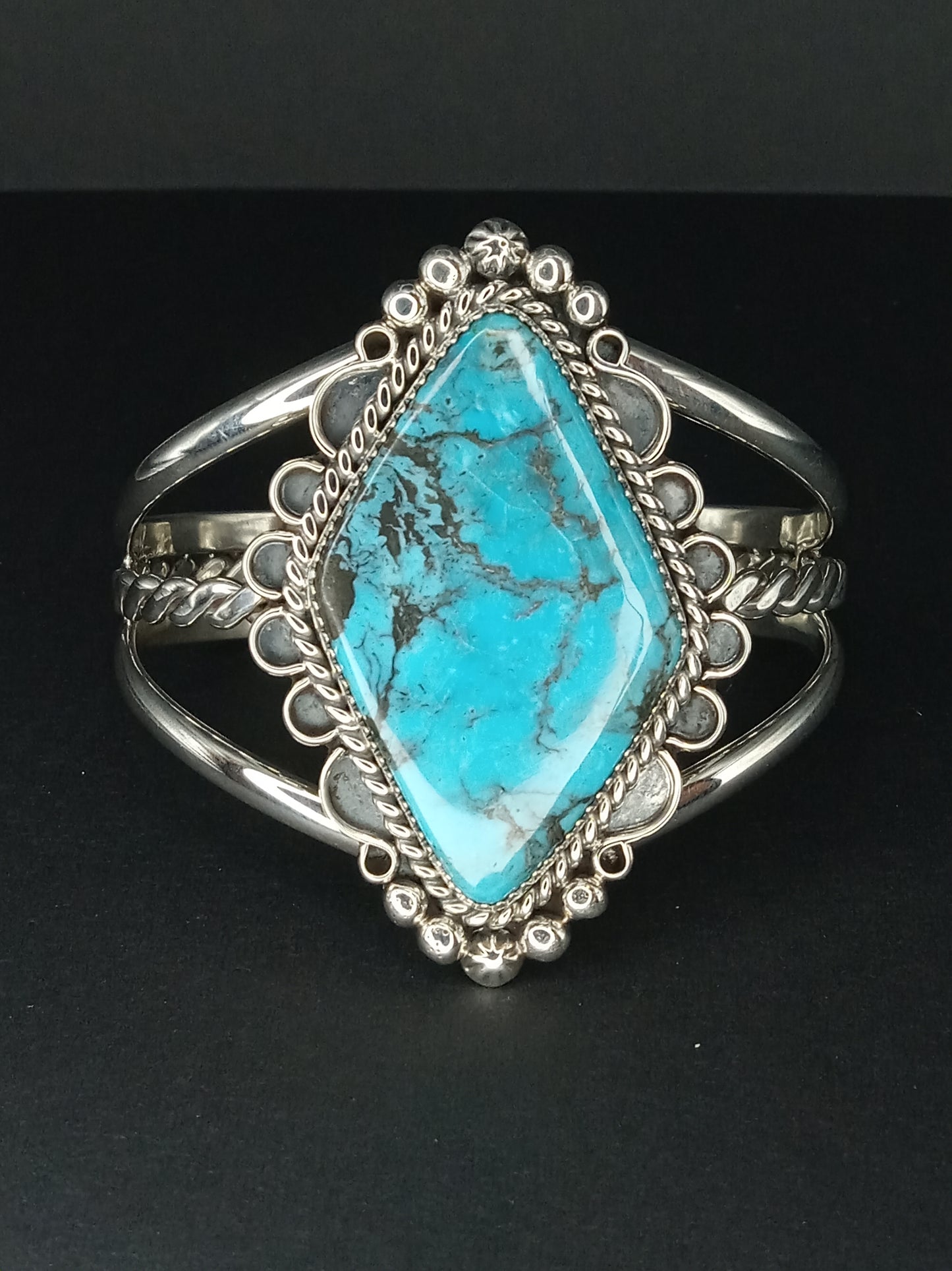 Desert Treasure: Kingman Turquoise Cuff Bracelet