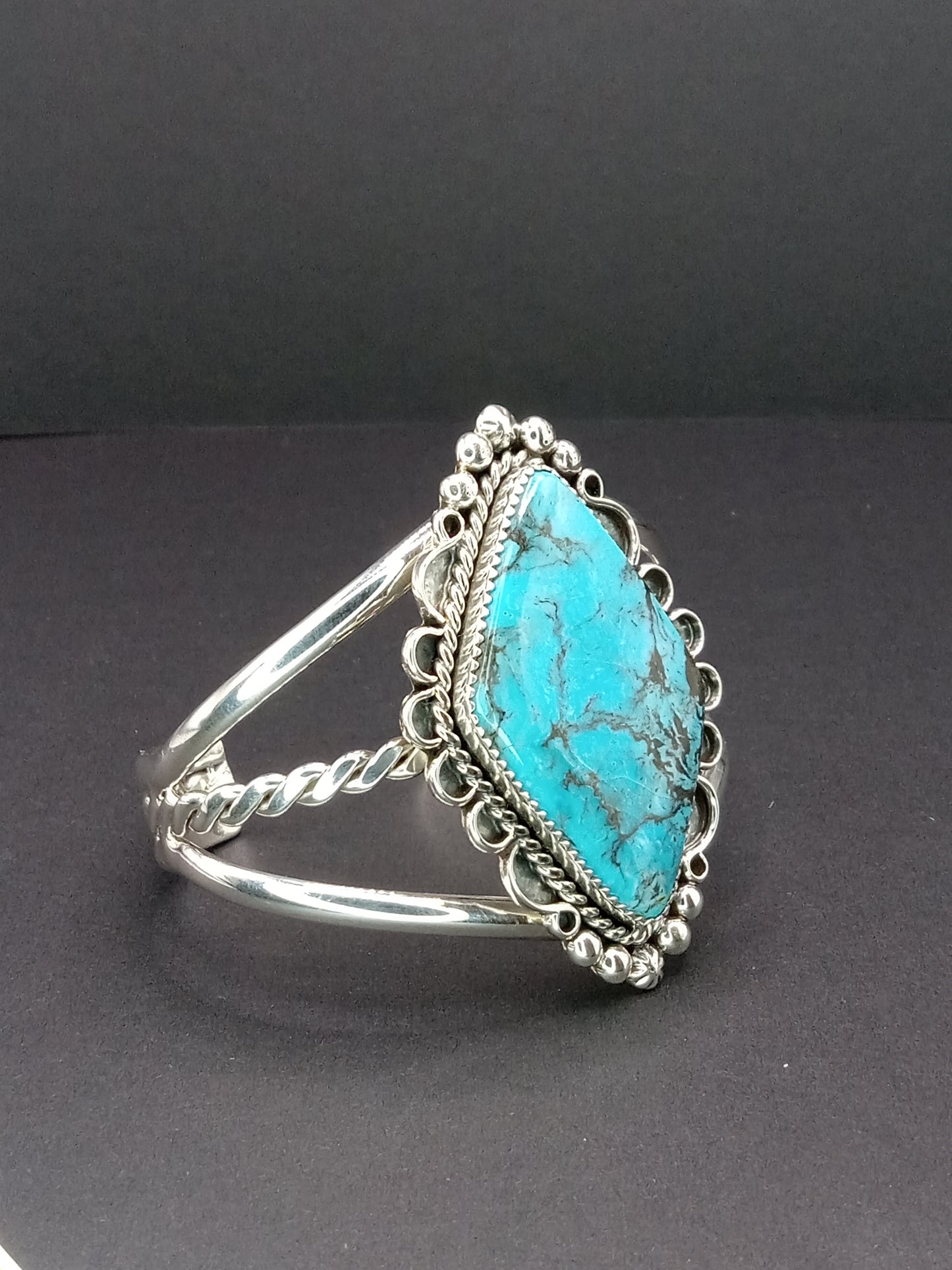 Desert Treasure: Kingman Turquoise Cuff Bracelet