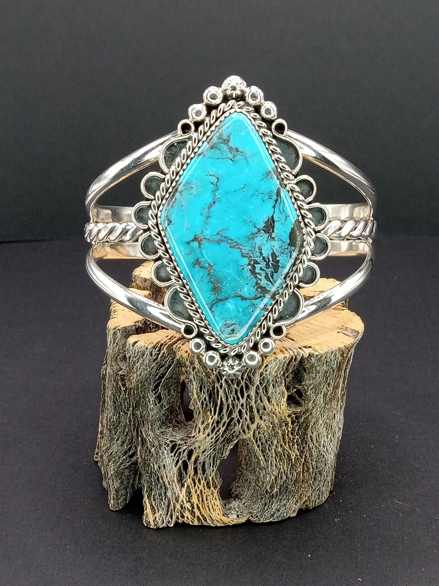 Desert Treasure: Kingman Turquoise Cuff Bracelet