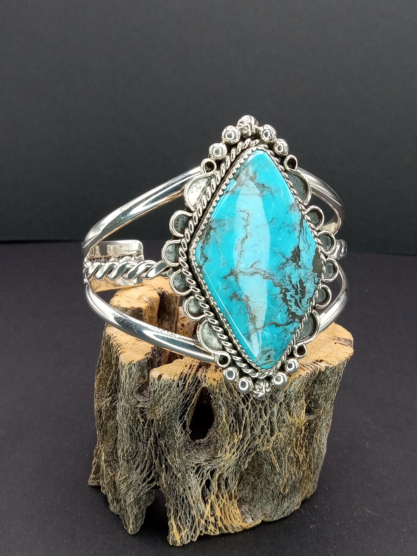 Desert Treasure: Kingman Turquoise Cuff Bracelet