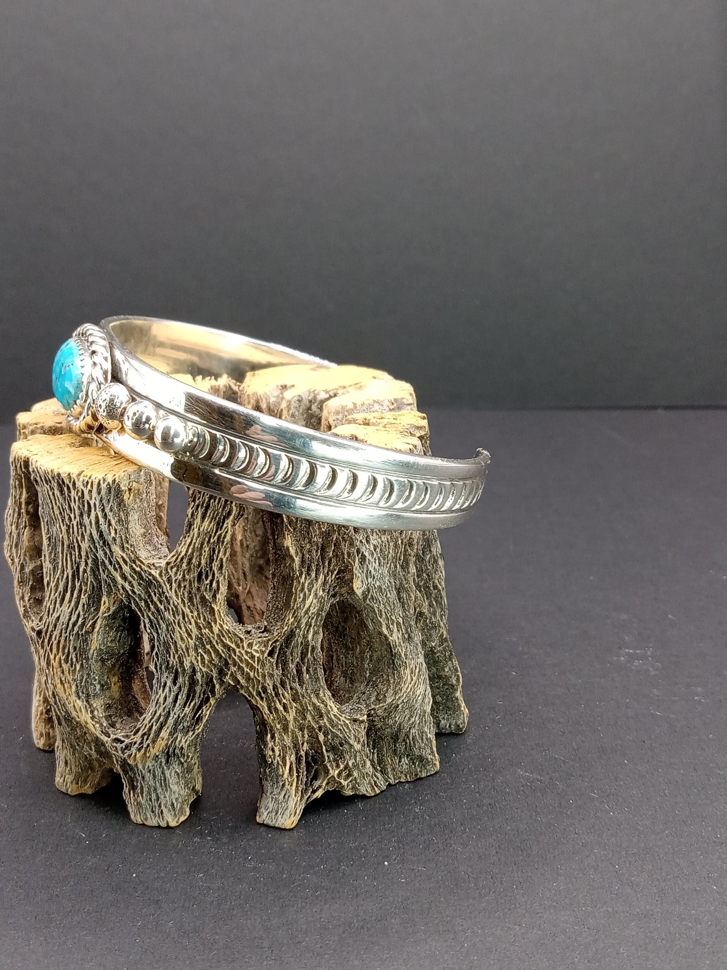 Desert Treasure: Kingman Turquoise Cuff Bracelet